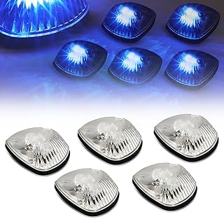 DNA MOTORING DNA MOTORING DNA Motoring CBL-DR94-CH-B LED Cab Roof Top Marker Lights X 5 [For 94-98 Dodge Ram 1500/2500/3500]  - Image 1