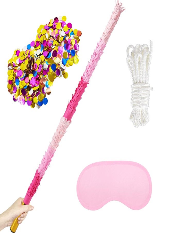 PCFING 30 Inch Piñata Stick Kit Pink Very Sturdy Will Not Break, Suitable for Boys Girls Adults Can Have Fun at Any Party - Image 1