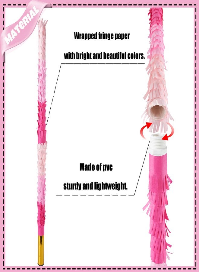 PCFING 30 Inch Piñata Stick Kit Pink Very Sturdy Will Not Break, Suitable for Boys Girls Adults Can Have Fun at Any Party - Image 3