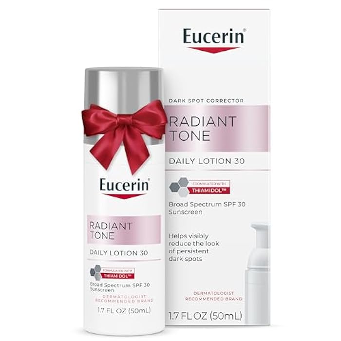 Eucerin Radiant Tone Daily Face Lotion with SPF 30, Dark Spot Corrector with Thiamidol, Helps Visibly Reduce the Look of Dark Spots, All Skin Types, Holiday Gifts for Self Care, 1.7 Fl Oz Bottle - Image 1