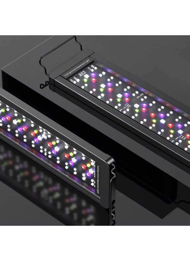 Pawfly 21W Aquarium Led Light For 18" To 24" Tanks 24/7 Extendable Fish Tank Light With Full Spectrum Ip68 Waterproof Light With D/N Mode Single Color Effects Timer And Adjustable Brightness  - Image 1