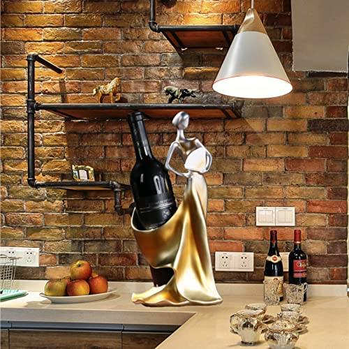 iStarcas Wine Rack, Wine Bottle Holder Decorative, Lady Wine Holder, Single Wine Holder Stand, Wine Racks Countertop for Kitchen Home Bar Tabletop Decor - Image 4
