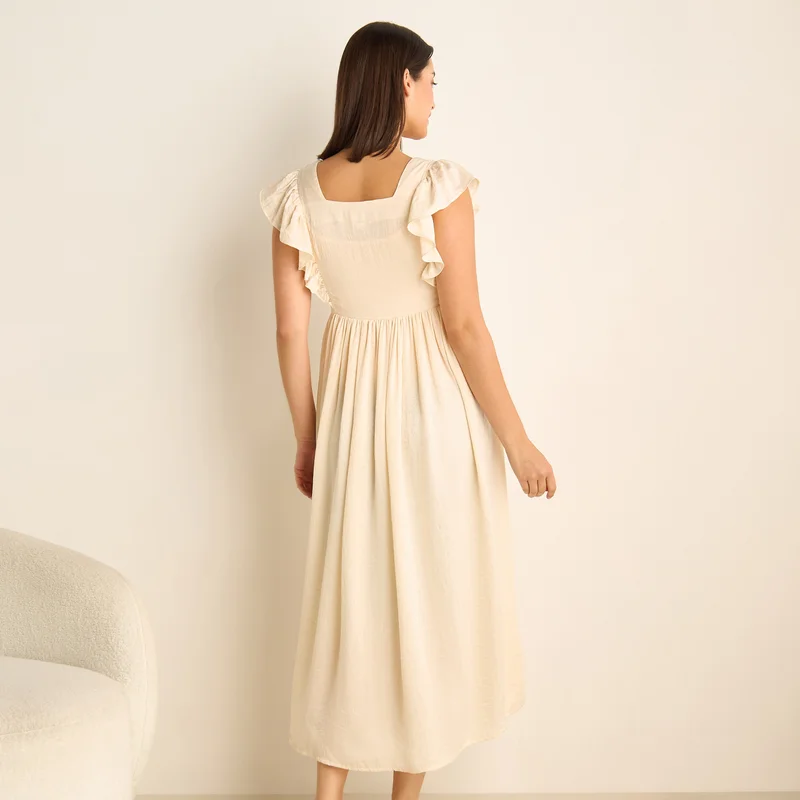 Splash FAV Ruffle Detail Maternity Night Dress