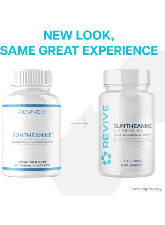 ريفايف Revive Suntheanine - L-theanine - يدعم التعب ووظائف الدماغ (60 كبسولة نباتية) - Image 2
