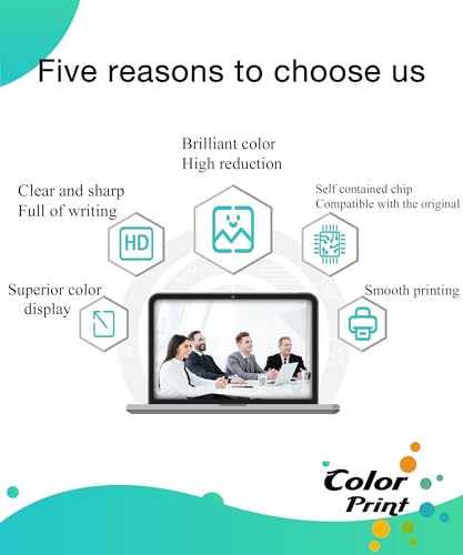 Color Print خراطيش حبر بديلة متوافقة LC51 للطباعة الملونة لخراطيش حبر Brother LC51CL LC51BK LC51C LC51M LC51Y لطابعات MFC-665CW MFC-885CW MFC-230C MFC-240C MFC-465CN MFC-5860CN DCP 130C 357C (BCMY، 4 عبوات) - Image 4
