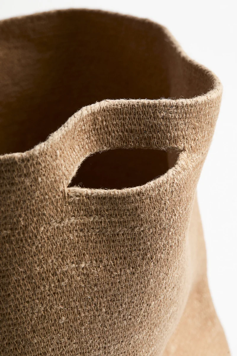 اتش اند ام سلة تخزين كبيرة من الجوت