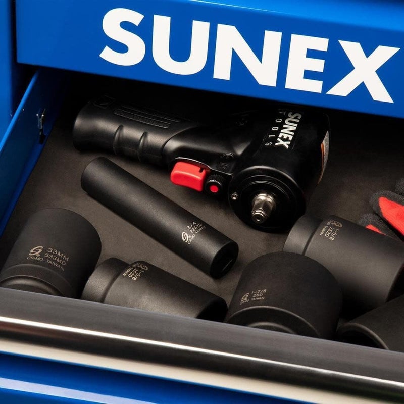 Sunex 224XD 1/2 Inch Drive 3/4 Inch Extra Long Deep Impact Socket - Cr-Mo Alloy Steel with Radius Corner Design - Image 5
