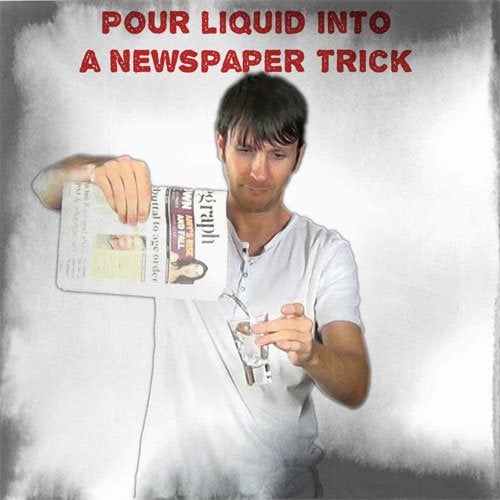 MilesMagic Magician's Appearing and Disappearing Liquid from Newspaper Gimmick Prop Magic Trick - Image 2