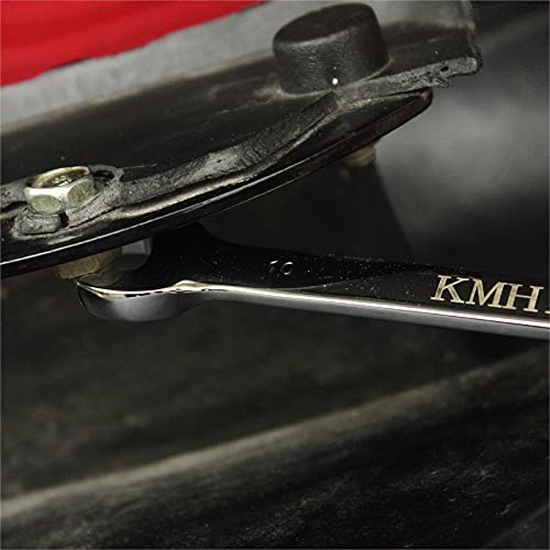 KMHIGH 10mm Flexible Ratchet Wrench, Chrome Vanadium Steel Gear Wrench, Reversible Spanner Wrench, Household Garage Tools.(1-Pcs) - Image 3
