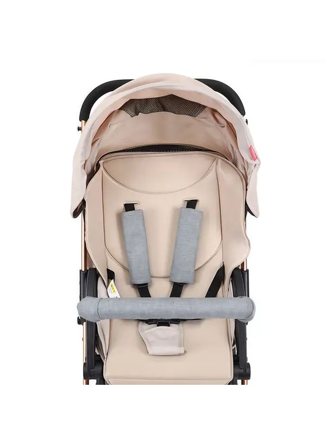 Blue 3 Piece Baby Stroller Front Armrest Protective Cover and Shoulder Guard Accessories Set - Image 1