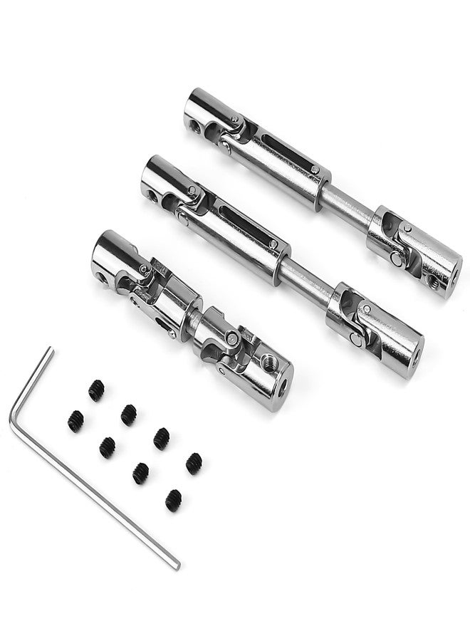 BuleVina 3Pcs Stainless Steel RC Upgrade Universal Drive Shaft Front/Medium/Back Kit CVD Transmission Joint 57mm-71mm for WPL MN Modes B16 B36 MN77 FY004 6WD 6X6 1/16 Military Truck Crawler Car Accessories - Image 5