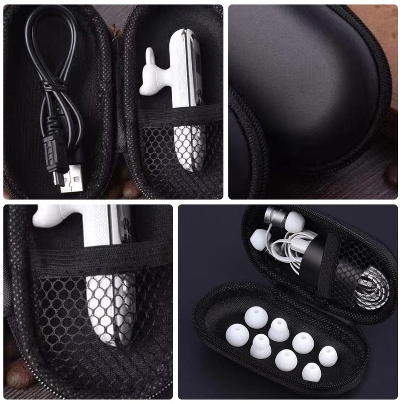 Shock Proof EVA Headphone Case Zipper Storage Bag 11X6 5X3 5Cm Black - Image 5