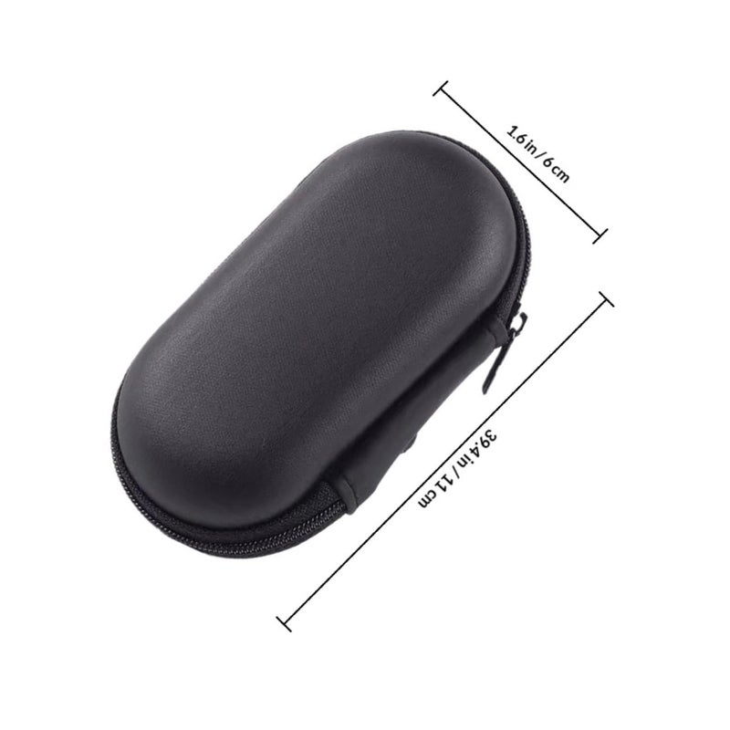 Shock Proof EVA Headphone Case Zipper Storage Bag 11X6 5X3 5Cm Black - Image 3