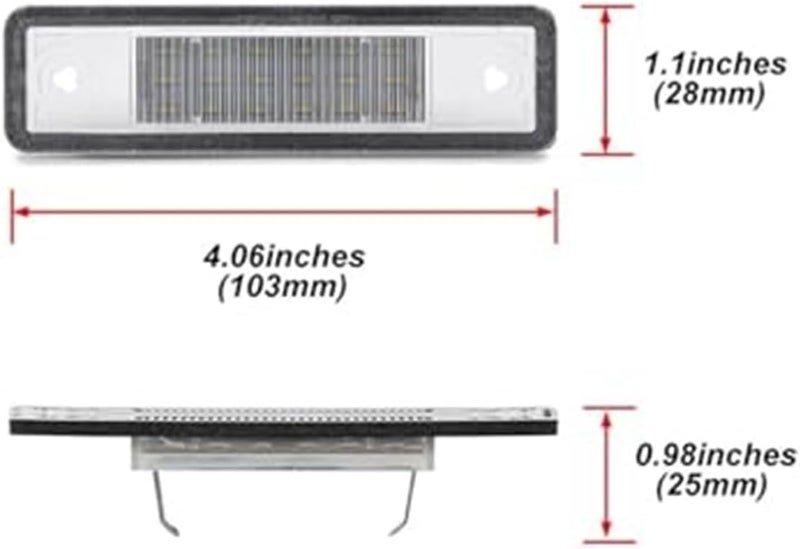 Vuzmode License Plate Light for Opel Vehicles - Image 2