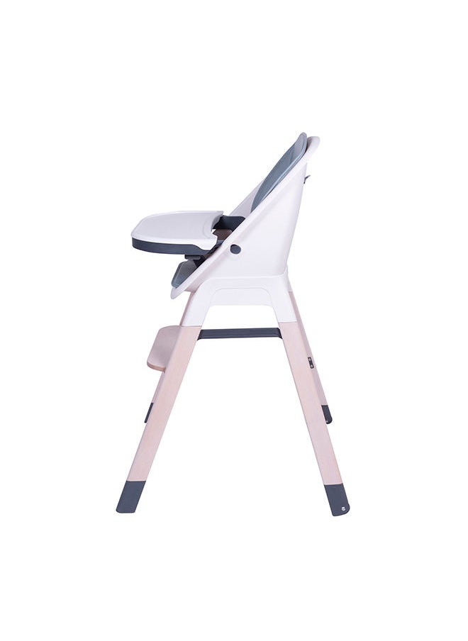 Koo-di - Tiny Taster 3-in-1 Wooden Highchair 0m-3y, Rain Cloud - Image 1