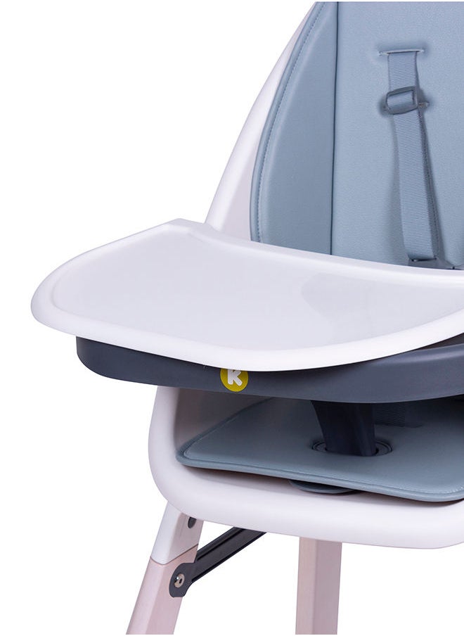 Koo-di - Tiny Taster 3-in-1 Wooden Highchair 0m-3y, Rain Cloud - Image 1