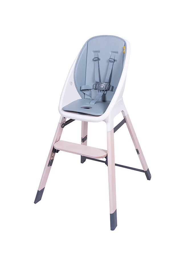 Koo-di - Tiny Taster 3-in-1 Wooden Highchair 0m-3y, Rain Cloud - Image 1