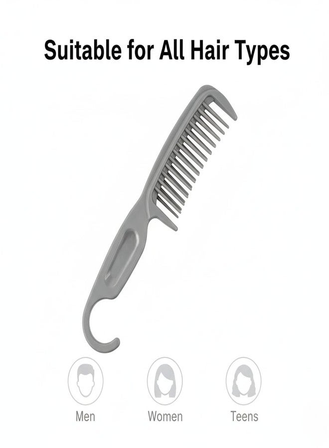 Jiffix Curl Defining Hair Comb for Curly & Wavy Hair | Wide Tooth Anti-Tangle Comb | Reduces Breakage | Ergonomic Handle | For Men & Women - Image 5
