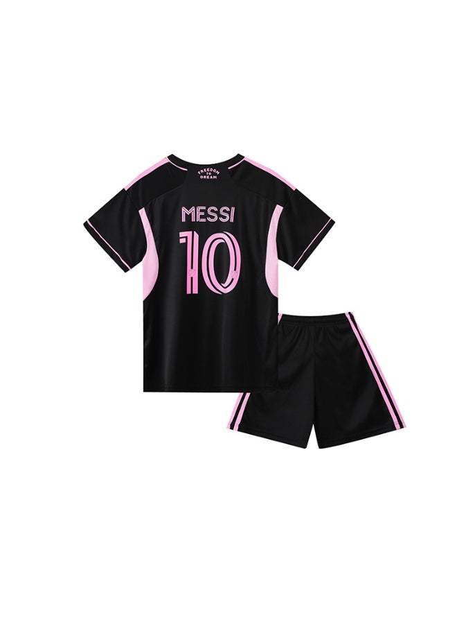 ميسي 2025 ميامي بعيدا كرة القدم رياضية #10 ميسي كرة القدم جيرسي السراويل دعوى الأطفال حجم هدية للجماهير والأصدقاء - Image 1