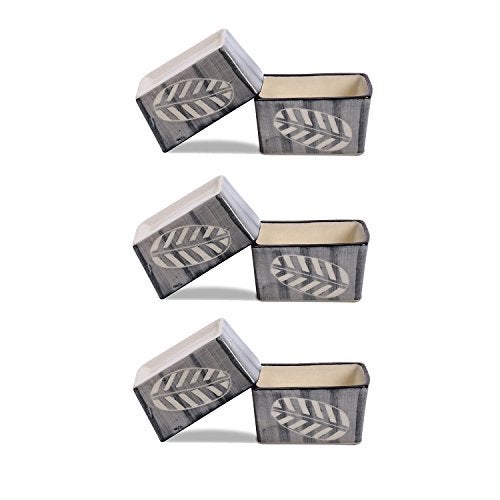 Caffeine Ceramic Stonewear Handmade Grey Leaf Dip & Sauce (Set of 6, 40 ml) (Microwave & Dishwasher Safe) - Image 1