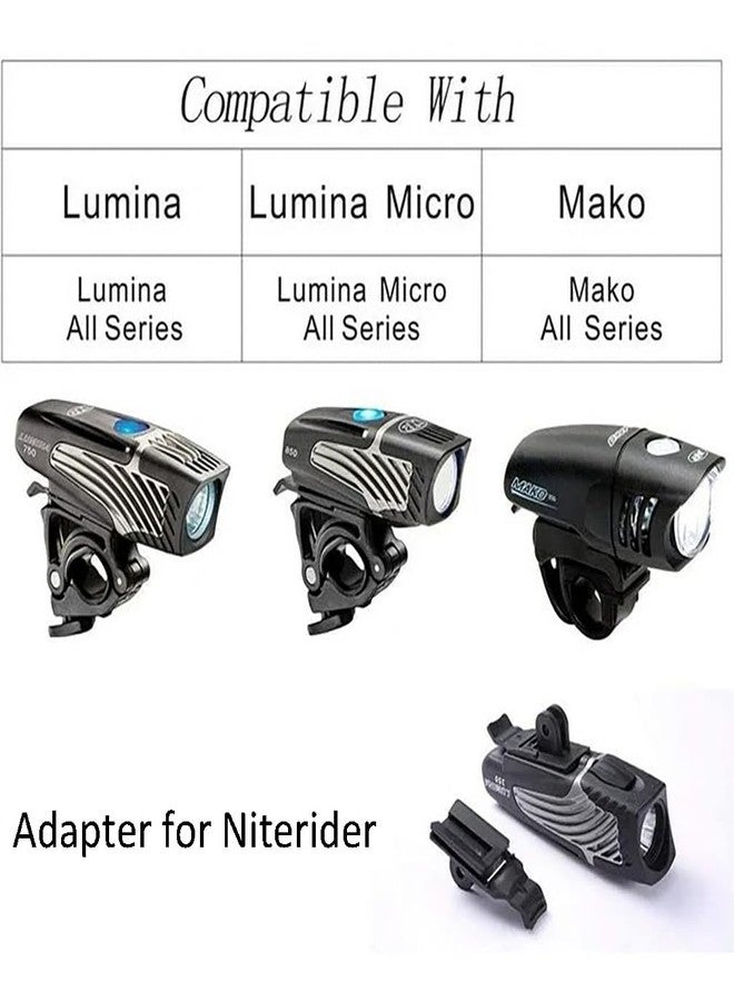 Panmout 3PACK Bike Light Adapter Mount Compatible with NiteRider Lumina, NiteRider Light, Mako Series, Computer Mount - Image 4