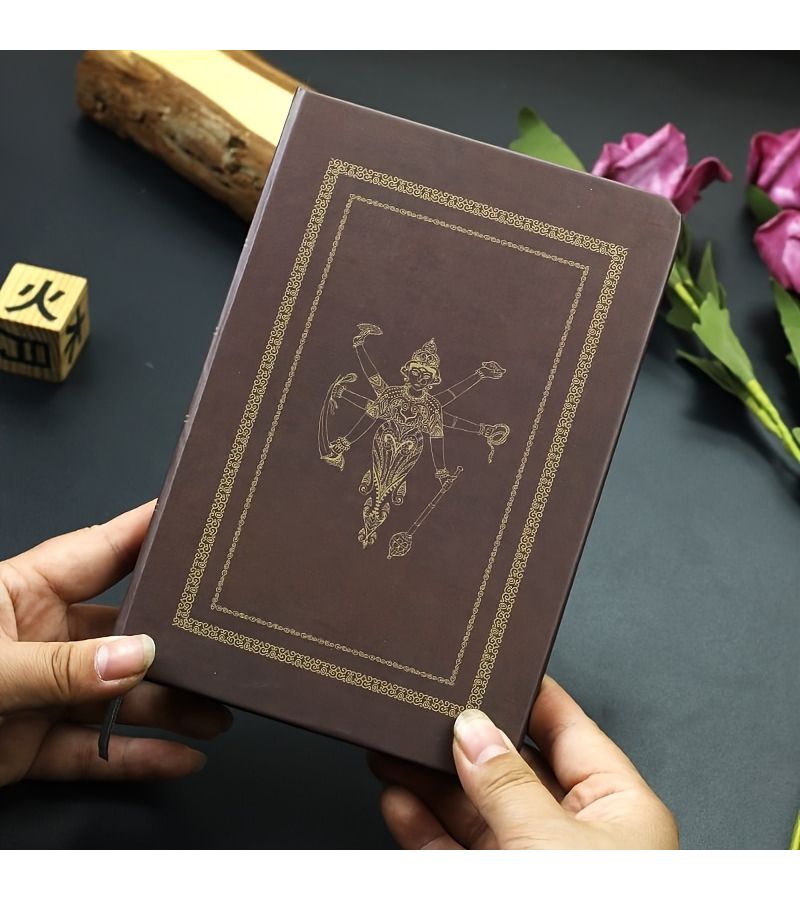 مفكرة صينية من دنغوانغ بغلاف فني أرجواني، تصميم كلاسيكي مع طابع ذهبي، دفتر جمالي فاخر - Image 5