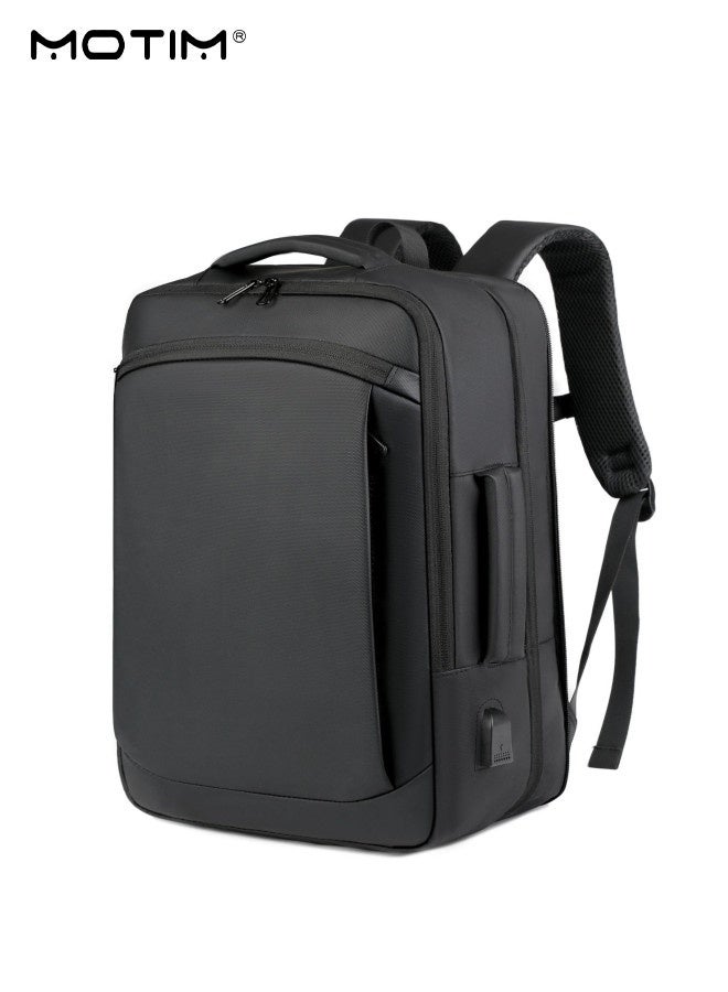 Motim Travel Laptop Backpack, Anti-Theft Durable Laptop Backpack with USB Charging Port, Waterproof Computer Bag Fits 15.6 Inch Laptop Notebook with Independent Computer Compartment, Large Capacity - Image 1