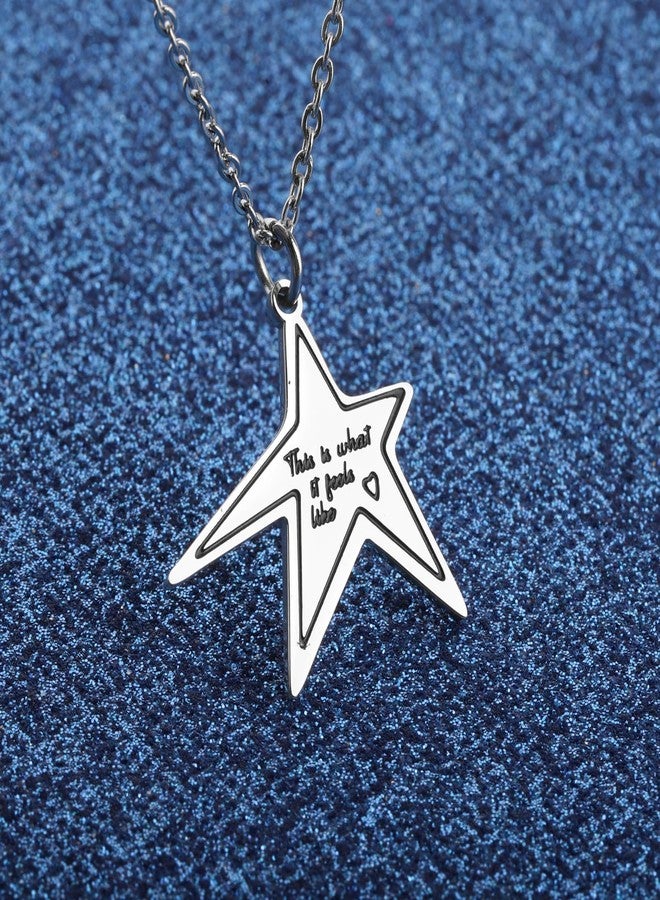 WUSUANED Star Necklace Singer Star Inspired Gift Music Album Gift Song Lyrics Gifts For Fan - Image 4