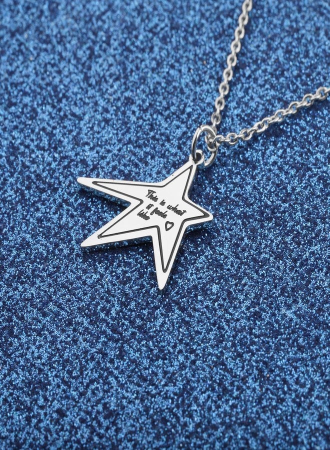 WUSUANED Star Necklace Singer Star Inspired Gift Music Album Gift Song Lyrics Gifts For Fan - Image 2