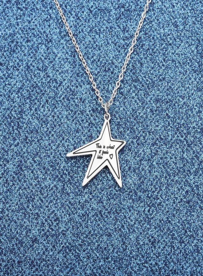 WUSUANED Star Necklace Singer Star Inspired Gift Music Album Gift Song Lyrics Gifts For Fan - Image 3