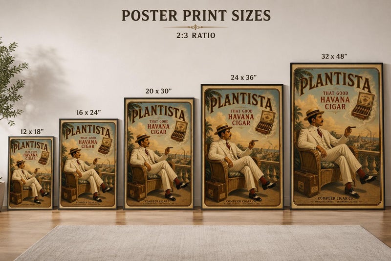 TNESSENTIAL Vintage Havana Cigar Poster Print, Cuban Lounge Wall Art, Retro Tobacco Advertisement, Gentleman Office Decor, Tropical Travel Poster - Image 4