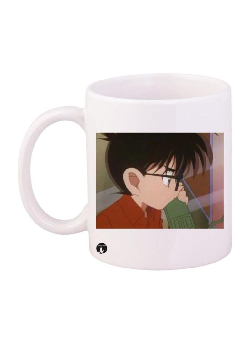 RKN Detective Conan Printed Mug Black/Beige/Green Standard Size