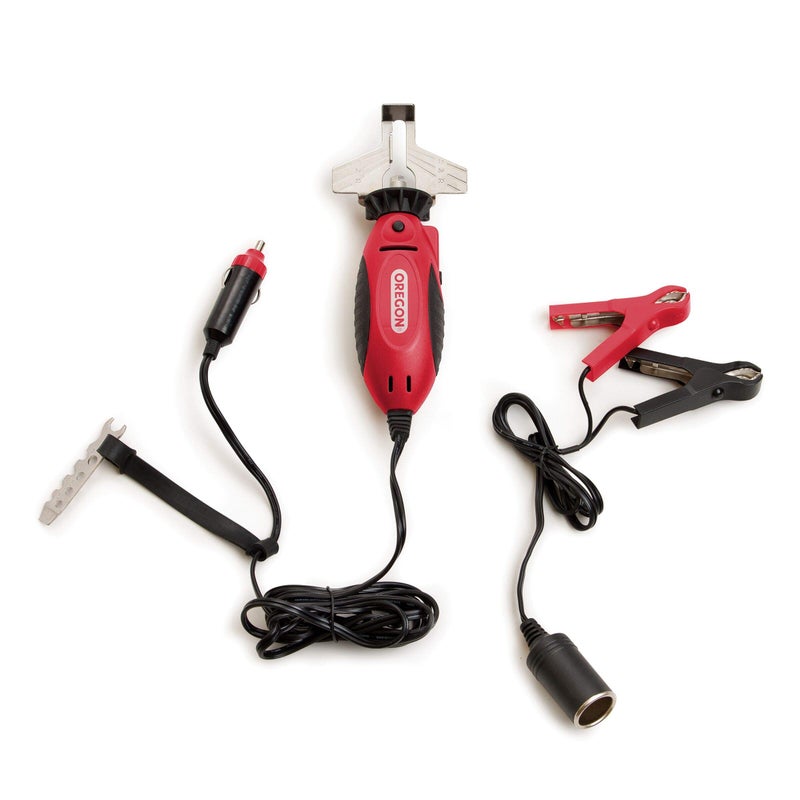 Oregon 12V Sure Sharp Handheld Electric Chainsaw Chain Grinder/Sharpener, 2-in-1 Saw Chain Sharpening & Maintenance Tool, 16â€² Cable (575214) - Image 1