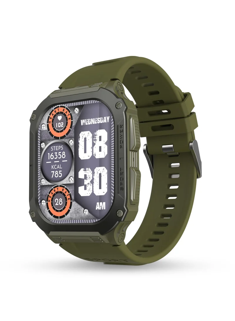 Pebble Bravo 1.99" Smartwatch for Men and Women, Infinite HD Display, 600 Nits Brightness, Bluetooth Calling, Rugged Build, Multi-Sports Modes, Health Suite, Sleep Monitor, Alarm & Notification