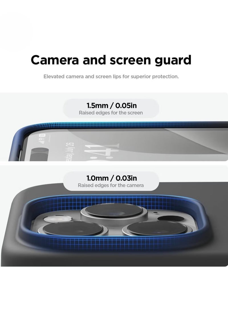 ELTRAZONE iPhone 16 Pro Case Cover – Black, Full Body Protection, Shockproof, Slim Design with Anti-Scratch Soft Microfiber Lining - Image 3