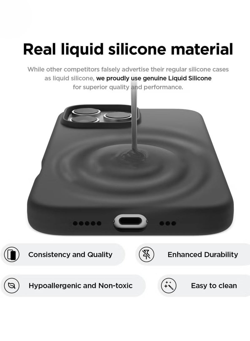 ELTRAZONE iPhone 16 Pro Case Cover – Black, Full Body Protection, Shockproof, Slim Design with Anti-Scratch Soft Microfiber Lining - Image 4