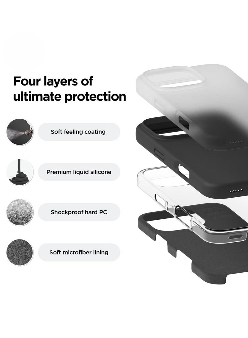 ELTRAZONE iPhone 16 Pro Case Cover – Black, Full Body Protection, Shockproof, Slim Design with Anti-Scratch Soft Microfiber Lining - Image 5
