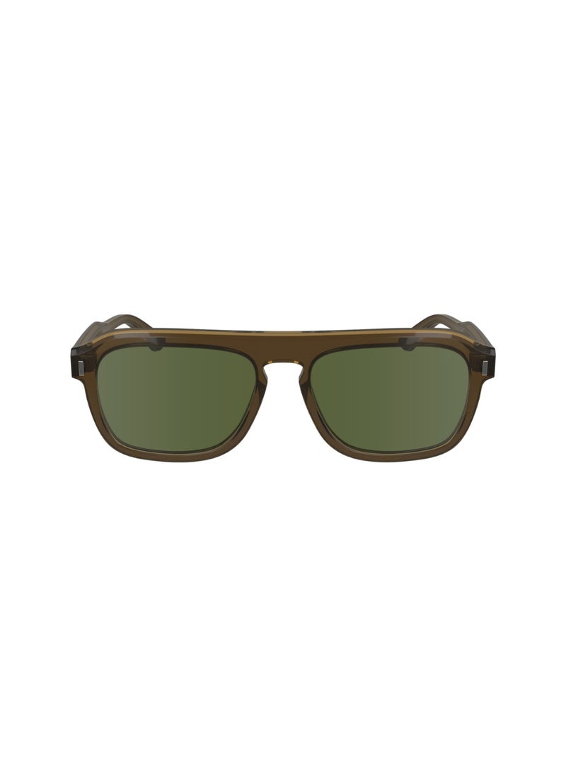 CALVIN KLEIN FULL RIM ACETATE MODIFIED RECTANGLE CALVIN KLEIN SUN CK24504S  5617 (200) BROWN  - Image 1