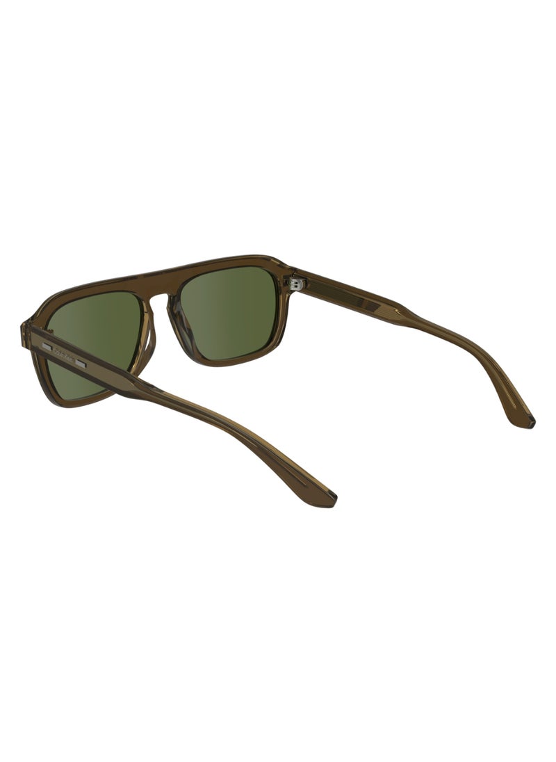 CALVIN KLEIN FULL RIM ACETATE MODIFIED RECTANGLE CALVIN KLEIN SUN CK24504S  5617 (200) BROWN  - Image 5