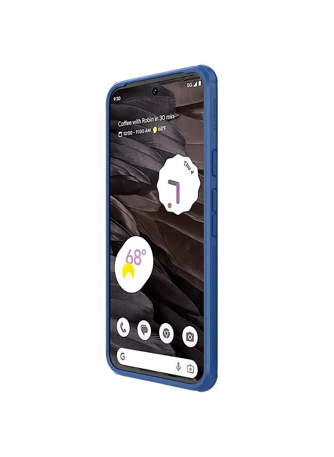 Generic - جراب Nillkin Super Frosted Shield Hard PC Matte مضاد للخدش والصدمات لهاتف Google Pixel 8 (أزرق) - Image 1