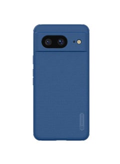 جراب Nillkin Super Frosted Shield Hard PC Matte مضاد للخدش والصدمات لهاتف Google Pixel 8 (أزرق)