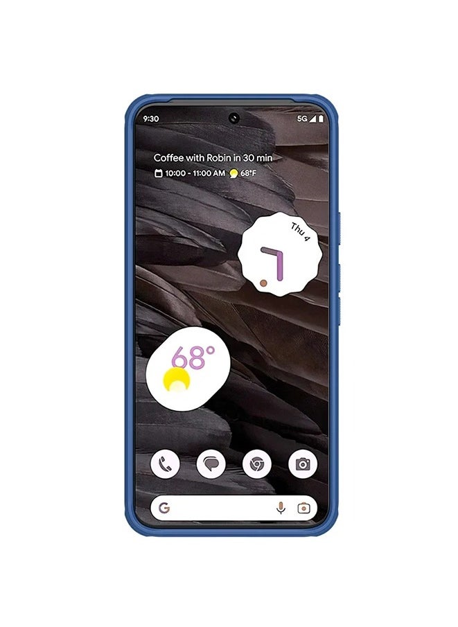 Generic - جراب Nillkin Super Frosted Shield Hard PC Matte مضاد للخدش والصدمات لهاتف Google Pixel 8 (أزرق) - Image 1