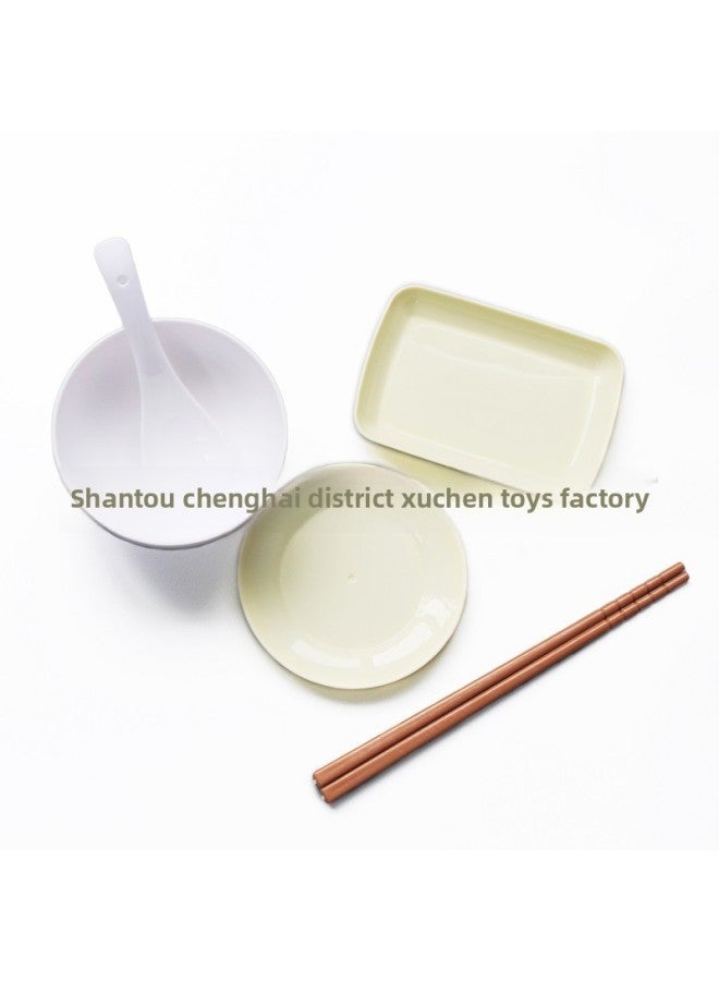 Sample Link Plastic Toy Meal Removal Series Children's Play Home Early Education Cognitive Model Take Sample Special-Color:Cup (brown) - Image 3