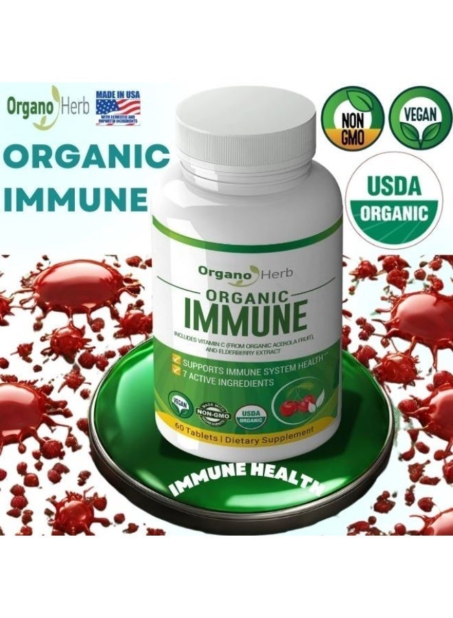 Organo Herb OREGANO HERB ORGANIC IMMUNE TABLETS 60S - Image 1