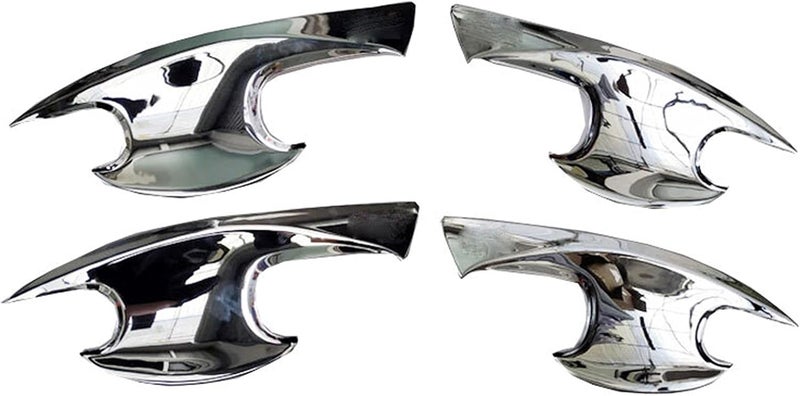 Yurefax غطاء حافة مقبض الباب من الكروم ABS لهيونداي I10 - Image 1