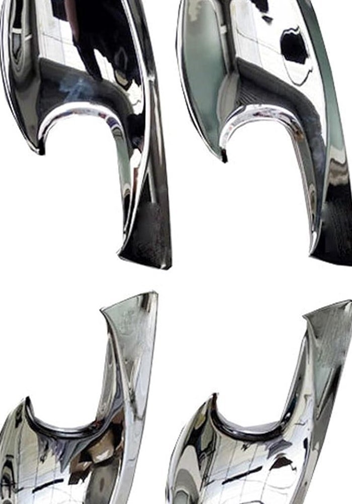 Yurefax غطاء حافة مقبض الباب من الكروم ABS لهيونداي I10 - Image 2