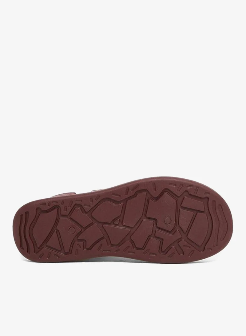 Styli Burgundy Women Burgundy Contrast Panel Sneakers for Women | Best Price UAE
