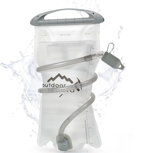 INOXTO 1.5L/2L Hydration Bladder, Water Bladder with Water Reservoir Hose Insulator & High Flow Bite Valve for Hiking Backpack, Leak Proof 1.5/2L Water Reservoir for Camping Cycling Running (1.5L) - Image 1