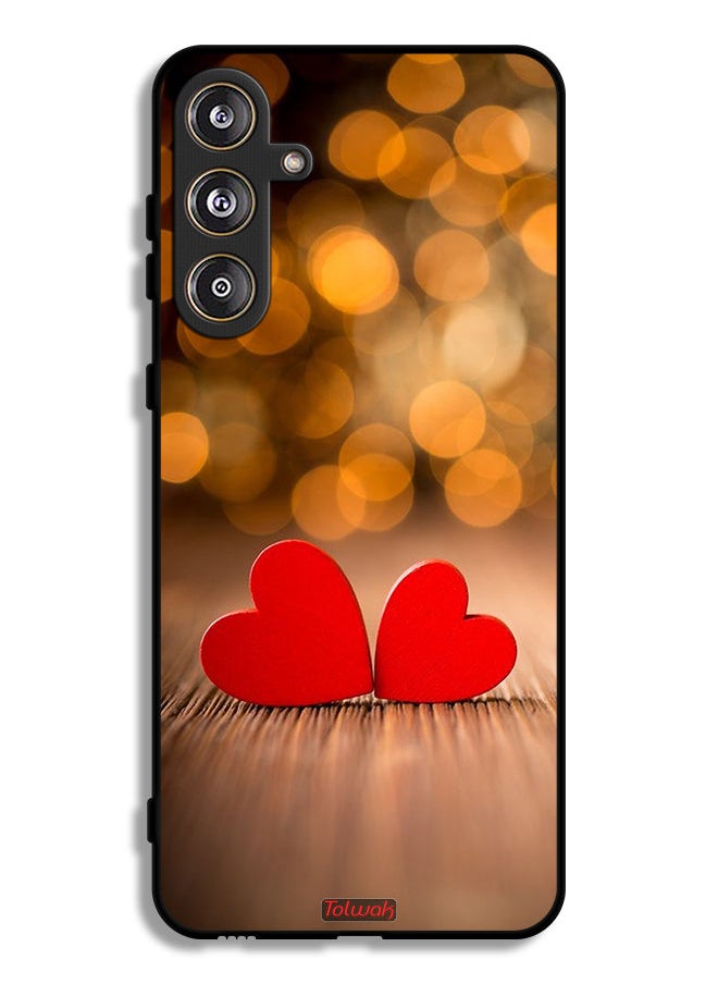 Tolwak Samsung Galaxy M55 5G Protective Case Cover Two Beautiful Hearts  - Image 1