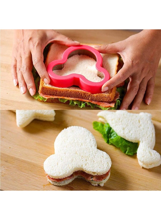 Bukela 12Pcs Stainless Steel Sandwich Cookie Cutters Set Mini Vegetable Fruit Cutters Food Grade Cookie Cutter Mold for Kids Food Decoration Tools for Kitchen - Image 4